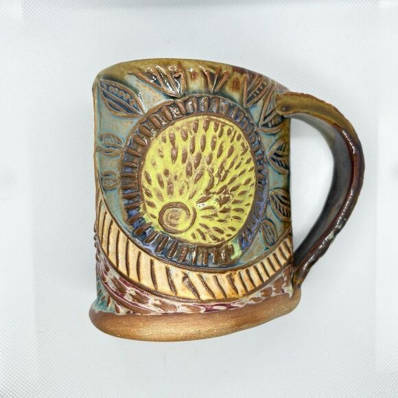 Sun Design Artisan Stoneware Raindrop Tea Coffee Mug from Bumble Bee Pottery - Picture 6 of 12